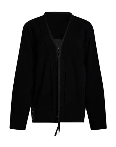 Federico Cina Woman Cardigan Black Size M Wool