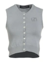 Federico Cina Woman Cardigan Grey Size S Virgin Wool In Gray