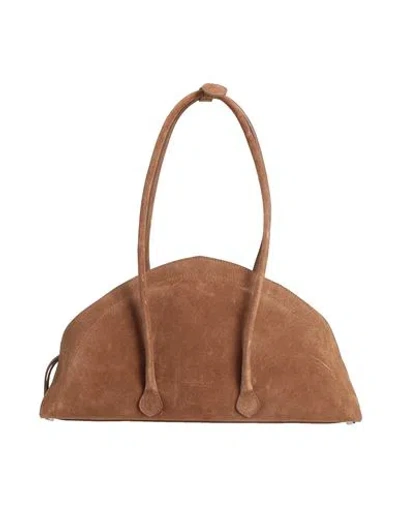 Federico Cina Woman Handbag Light Brown Size - Leather In Beige
