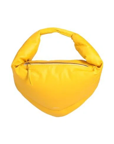 Federico Cina Woman Handbag Yellow Size - Leather