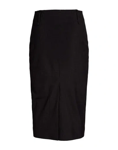 Federico Cina Woman Midi Skirt Charcoal Size S Polyester, Viscose, Elastane In Black