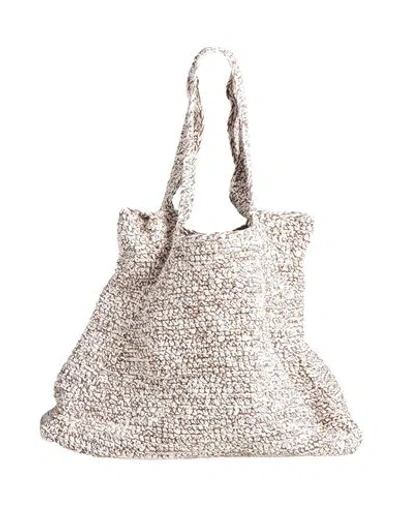 Federico Cina Woman Shoulder Bag Brown Size - Textile Fibers