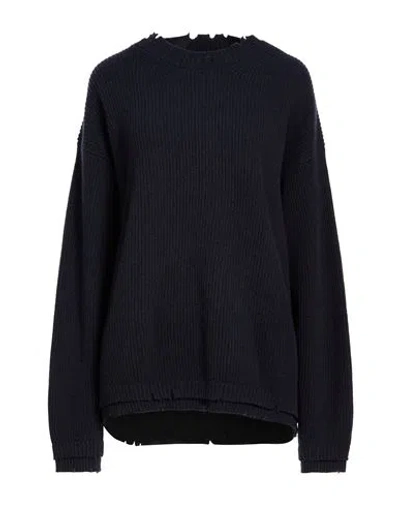 Federico Cina Woman Sweater Midnight Blue Size S Wool