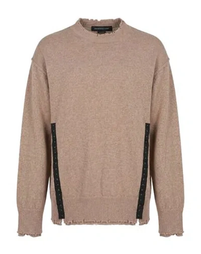Federico Cina Woman Sweater Taupe Size M Wool In Grey