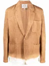 Federico Curradi Notched-lapels Single-breasted Blazer In Neutrals