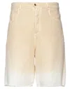 Federico Curradi X Nick Fouquet Man Shorts & Bermuda Shorts Beige Size 30 Linen
