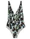 Feel Me Fab Crossy Printed One-piece Swimsuit