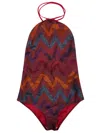 Feel Me Fab Keywest Printed One-piece Swimsuit In Multicolor