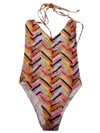 Feel Me Fab Varadero Printed One-piece Swimsuit In Multicolour