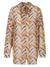 Feel Me Fab Multicolor Noto Printed Shirt In Multi