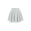 Feel The Lotus Women's Blue Milos Knitted Mini Skirt In Blue/white