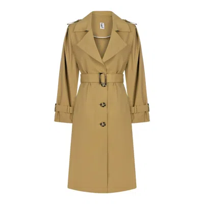 Feel The Lotus Women's Neutrals Léa Trench Coat Camel In Beige