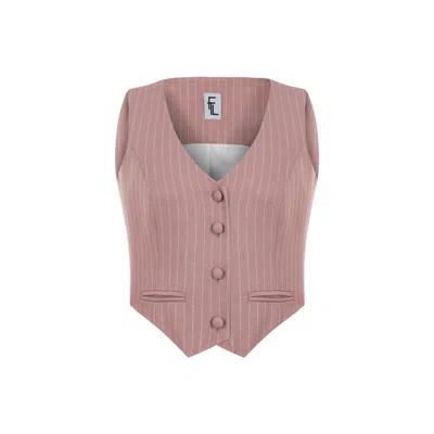 Feel The Lotus Women's Pink / Purple Cléo Light Pink Vest In Pink/purple