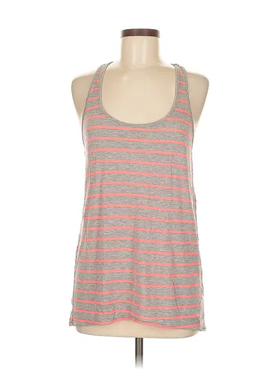 Pre-owned Feel The Piece Tank Top Orange Halter Neckline Tops