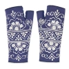 Feelgoodz Artisan Crafted Fleece Lined Lawsone Fingerless Gloves In Blue