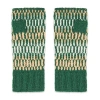 Feelgoodz Artisan Hand-knit Adirondack Winter Wool Half Mitten In Green