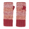 Feelgoodz Artisan Hand-knit Adirondack Winter Wool Half Mitten In Red