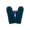 Feelgoodz Artisan Hand-knit Denali Ribbed Mitten In Blue