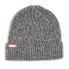 Feelgoodz Artisan Hand-knit Vienna Beanie Hat In Gray