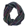 Feelgoodz Artisan Woven Luna Infinity 100% Recycled Acrylic Multi Colored Winter Scarf In Blue