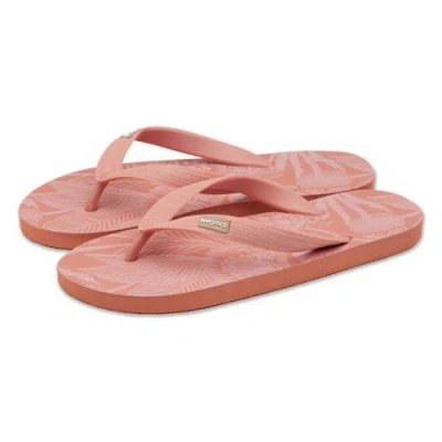 Feelgoodz Classicz Coastal Natural Rubber Flip-flop Thong Sandals In Red