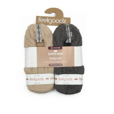 Feelgoodz Equinox Slipper Socks 2-pack Elm In Multi