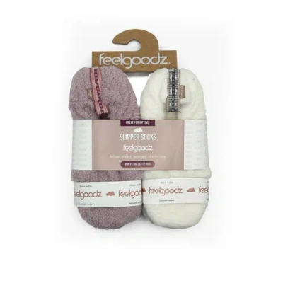 Feelgoodz Equinox Slipper Socks 2-pack Elm In Multi