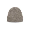 Feelgoodz Hand-knit Denali Ribbed Wool Beanie Hat In Brown