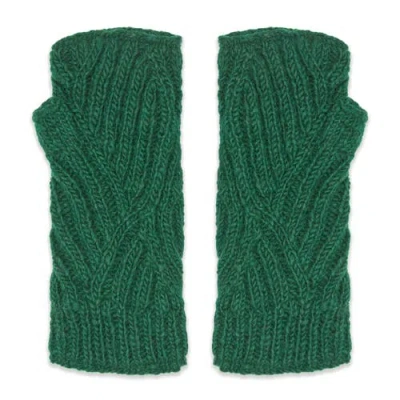 Feelgoodz Vienna Wool Half Mitten In Green