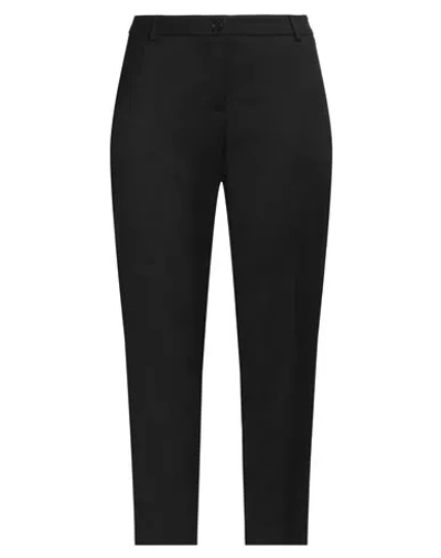 Feelings Sound Woman Pants Black Size 12 Polyester, Rayon, Elastane
