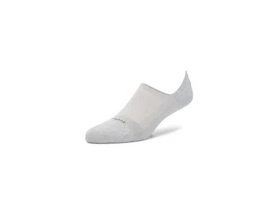Feetures Elite Invisible Light Cushion Crew Cut Socks Shoes Light Gray: Lg (us Men's Shoe 9-12 - Women's Shoe In White