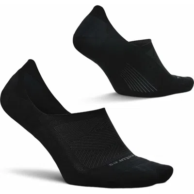 Feetures Elite Light Cushion Invisible Socks Antislip Sport Sock Liner With Targeted Compression In Black
