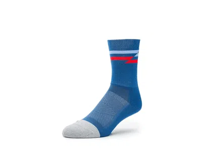 Feetures Elite Light Cushion Mini Crew Crew Cut Socks Shoes Blue Track: Md (us Men's Shoe 6-8.5 - Women's Sho