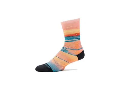Feetures Elite Light Cushion Mini Crew Crew Cut Socks Shoes Sunset Glow: Lg (us Men's Shoe 9-12 - Women's Sho In Multi