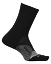 Feetures Elite Light Cushion Mini Crew Socks Men Black Stretch Sports Buu1121 In Black