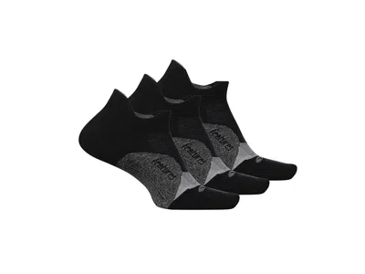 Feetures Elite Light Cushion No Show Tab 3-pair Pack No Show Socks Shoes Black: Xl (us Men's Shoe 12.5-15.5) In Blue