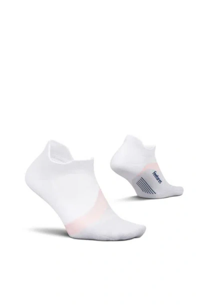 Feetures Elite Light Cushion No Show Tab Athletic Ankle Socks  Sport Sock With Targeted Compression In Black