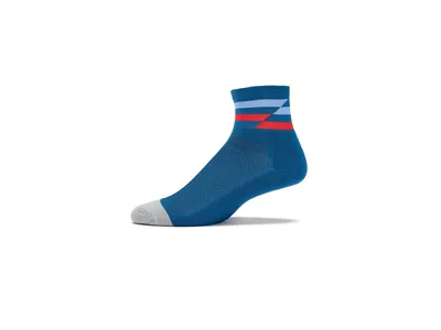 Feetures Elite Light Cushion Quarter Crew Cut Socks Shoes Blue Track: Xl (us Men's Shoe 12.5-15.5)