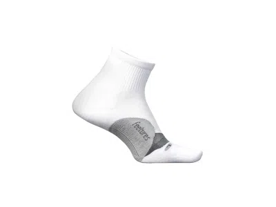 Feetures Elite Light Cushion Quarter Crew Cut Socks Shoes White 1: Xl (us Men's Shoe 12.5-15.5)