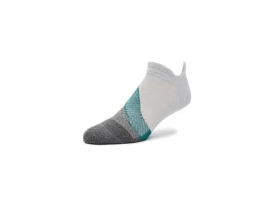 Feetures Elite Light Cushion Tab Quarter Length Socks Shoes Stone Ivy: Xl (us Men's Shoe 12.5-15.5) In White
