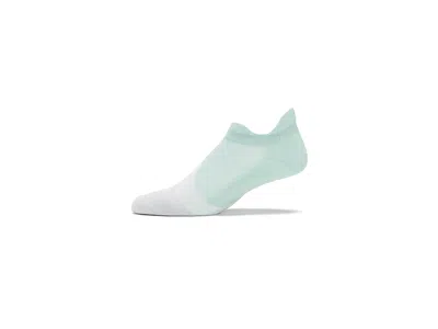 Feetures Elite Light Cushion Tab Quarter Length Socks Shoes Supine Sage: Lg (us Men's Shoe 9-12 - Women's Sho In Green