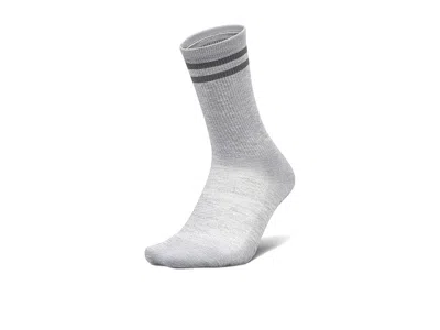 Feetures Elite Max Cushion Grip Mini Crew Quarter Length Socks Shoes Steady Stripe: Xl (us Men's Shoe 12.5-15 In Gray