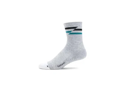 Feetures Elite Max Cushion Mini Crew Athletic Shoes Gray Track: Sm (us Women's Shoe 4-6.5) Medium