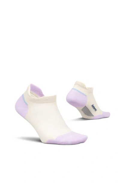 Feetures Elite Max Cushion No Show Tab Ankle Socks Sport Sock With Targeted Compression In Purple