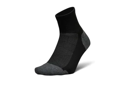 Feetures Elite Max Cushion Quarter Crew Cut Socks Shoes Black 1: Lg (us Men's Shoe 9-12 - Women's Shoe 10-13)