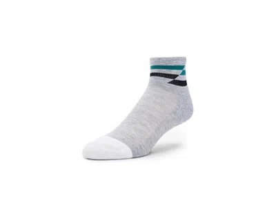 Feetures Elite Max Cushion Quarter Crew Cut Socks Shoes Gray Track: Xl (us Men's Shoe 12.5-15.5)