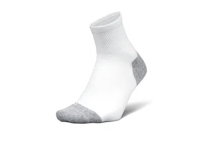 Feetures Elite Max Cushion Quarter Crew Cut Socks Shoes White 1: Lg (us Men's Shoe 9-12 - Women's Shoe 10-13)