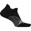 Feetures Elite Light Cushion No Show Tab Sock Mens Black Performance Buu1103 In Black
