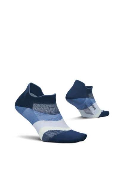 Feetures Elite Ultra Light Cushion Ankle Socks  Sport Sock With Targeted Compression In Blue