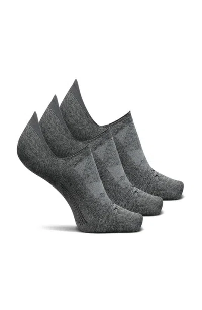 Feetures Elite Ultra Light Invisible Sock, 3 Pairs In Gray